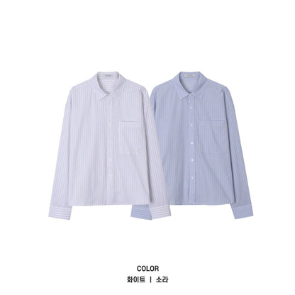 Crop Stripe Shirt