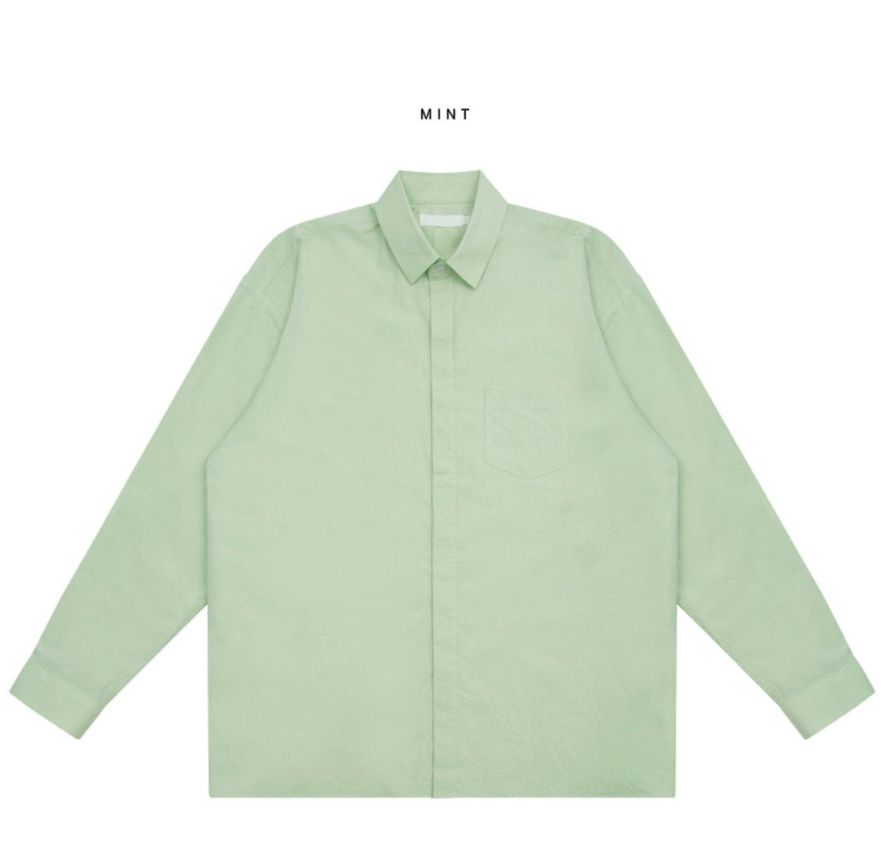 Pigment-Washed Nylon Shirt Jacket