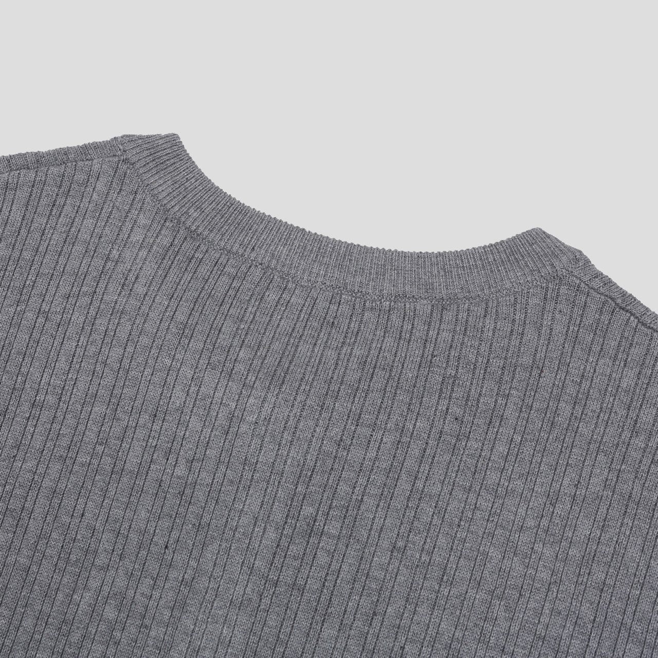 Vertical Henley Knit