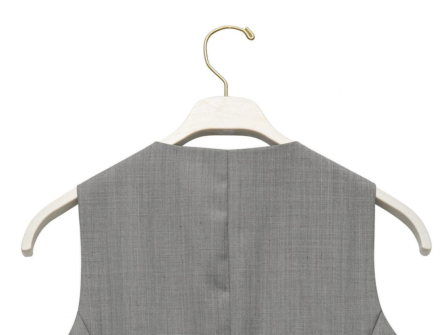 [PAPERMOON] SS / Sharkskin Fabric Tailored Set Up Vest