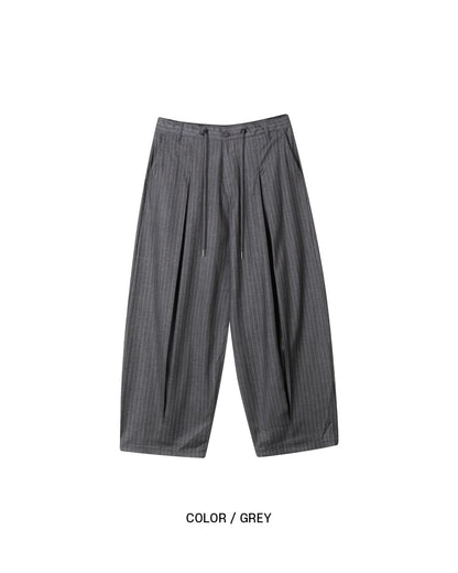 Stripe Pleat Pants