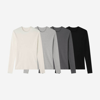 Naive Slim Rib T-Shirt