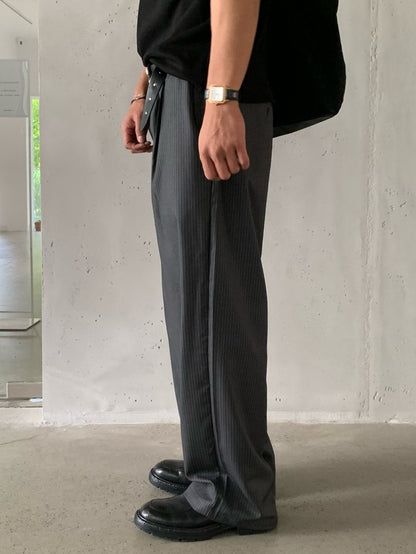 Bell Stripe Banding Pants