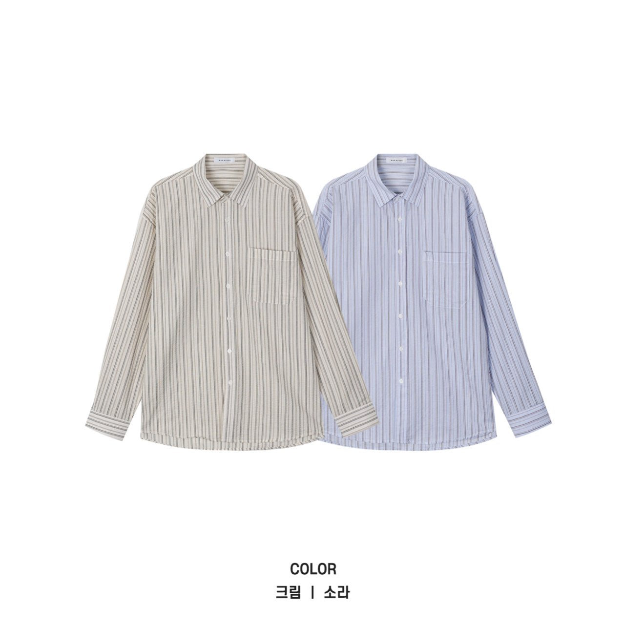 Rough Stripe Oversized Shirt