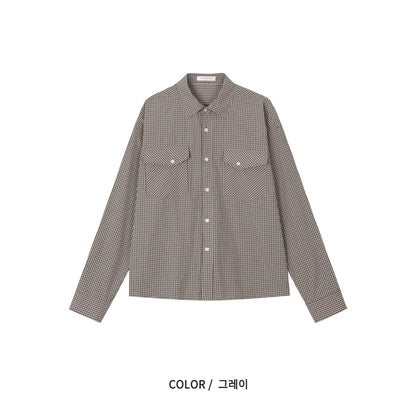 Crop Swing Check Shirt