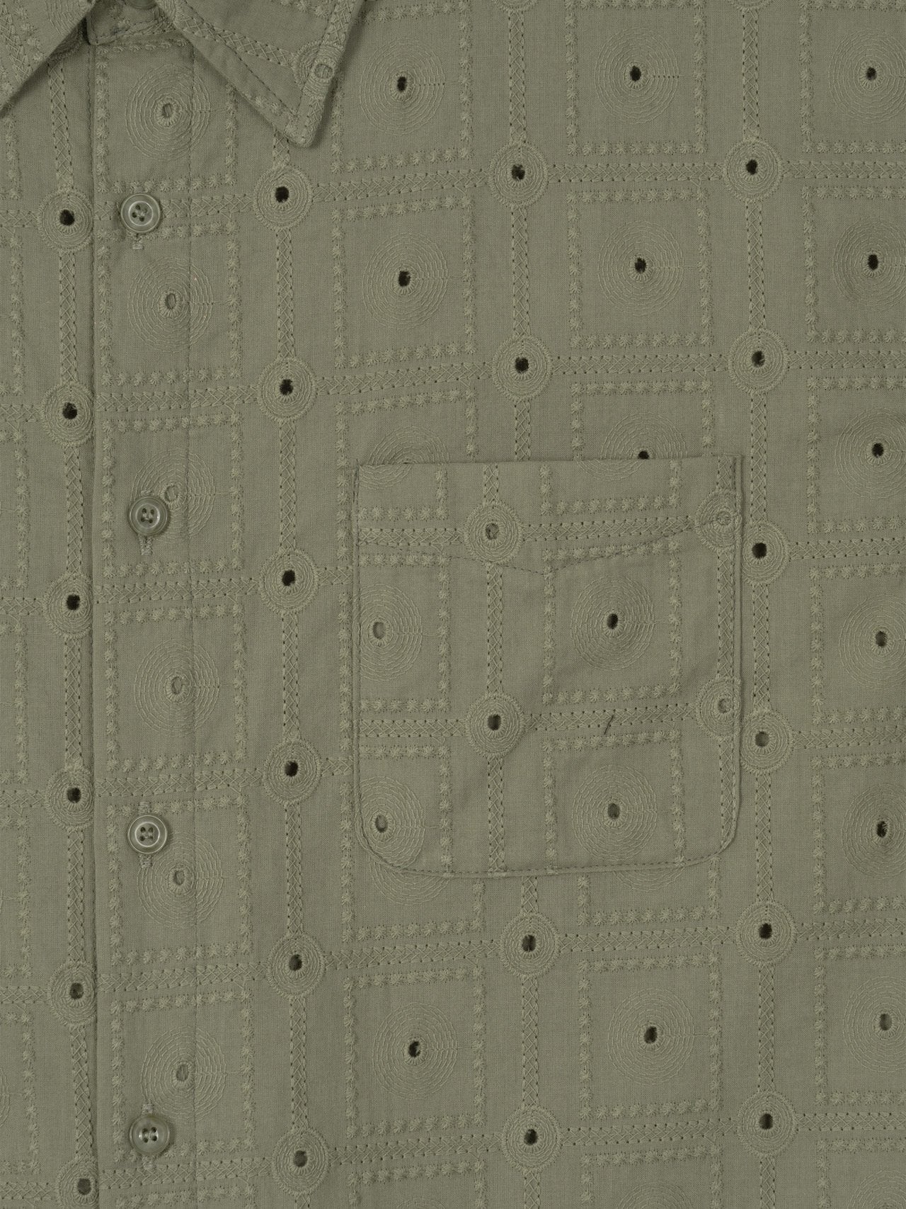 Orbit Eyelet Crop Shirt