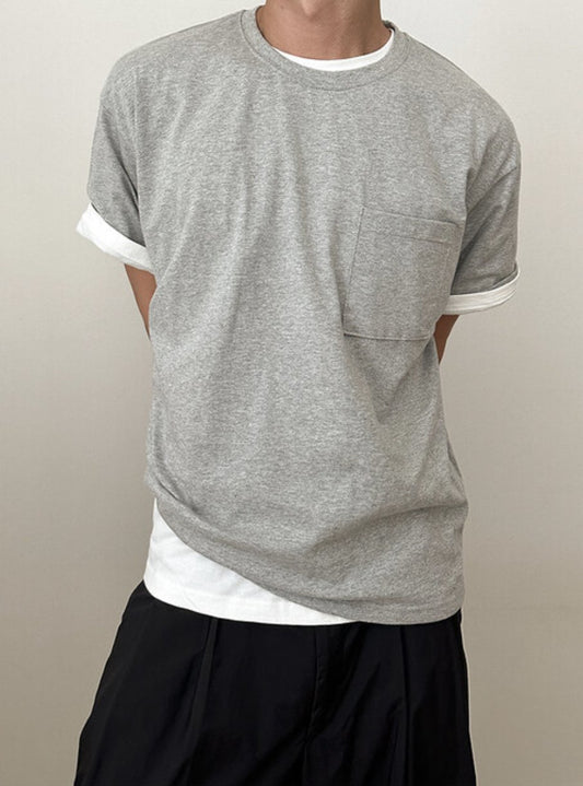 Boxy Cropped Pocket Tee