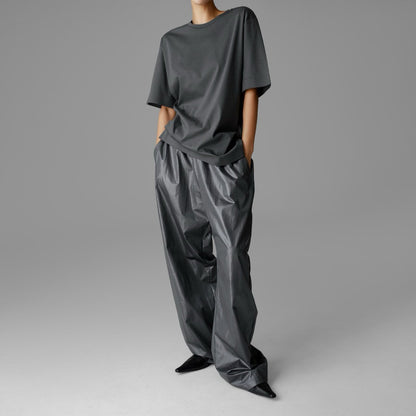 PAPERMOON ペーパームーン ラックスシルケットベーシックTシャツ