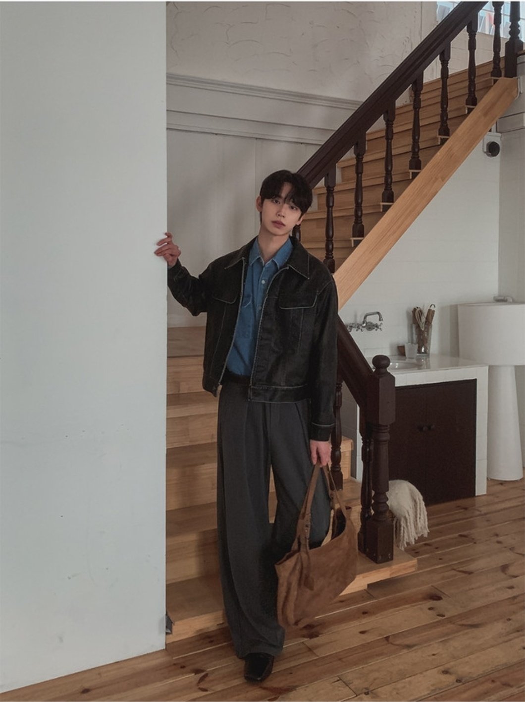 Puckered Wide Pants