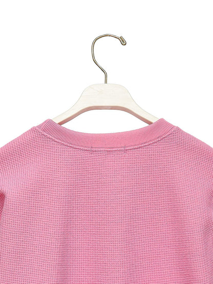 PAPERMOON ペーパームーン ワッフルファブリックオーバーサイズロングスリーブTシャツ