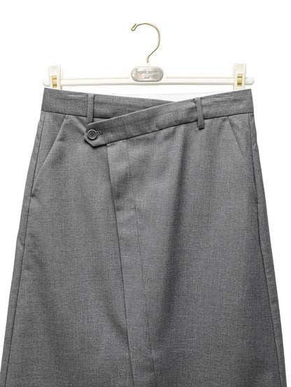 PAPERMOON Classic Asymmetric Wrap Midi Skirt