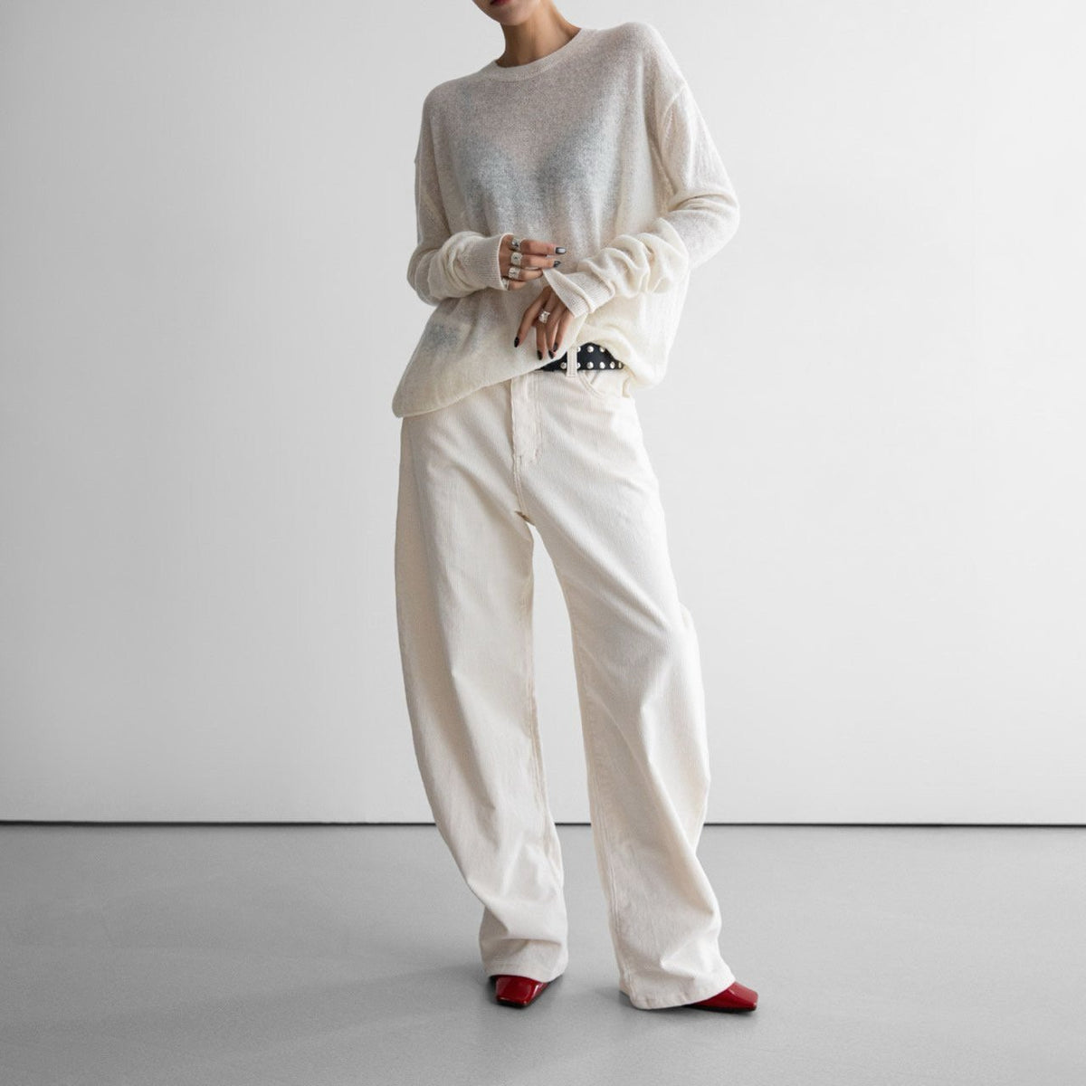 PAPERMOON Oversized Baby Alpaca Sheer Knit