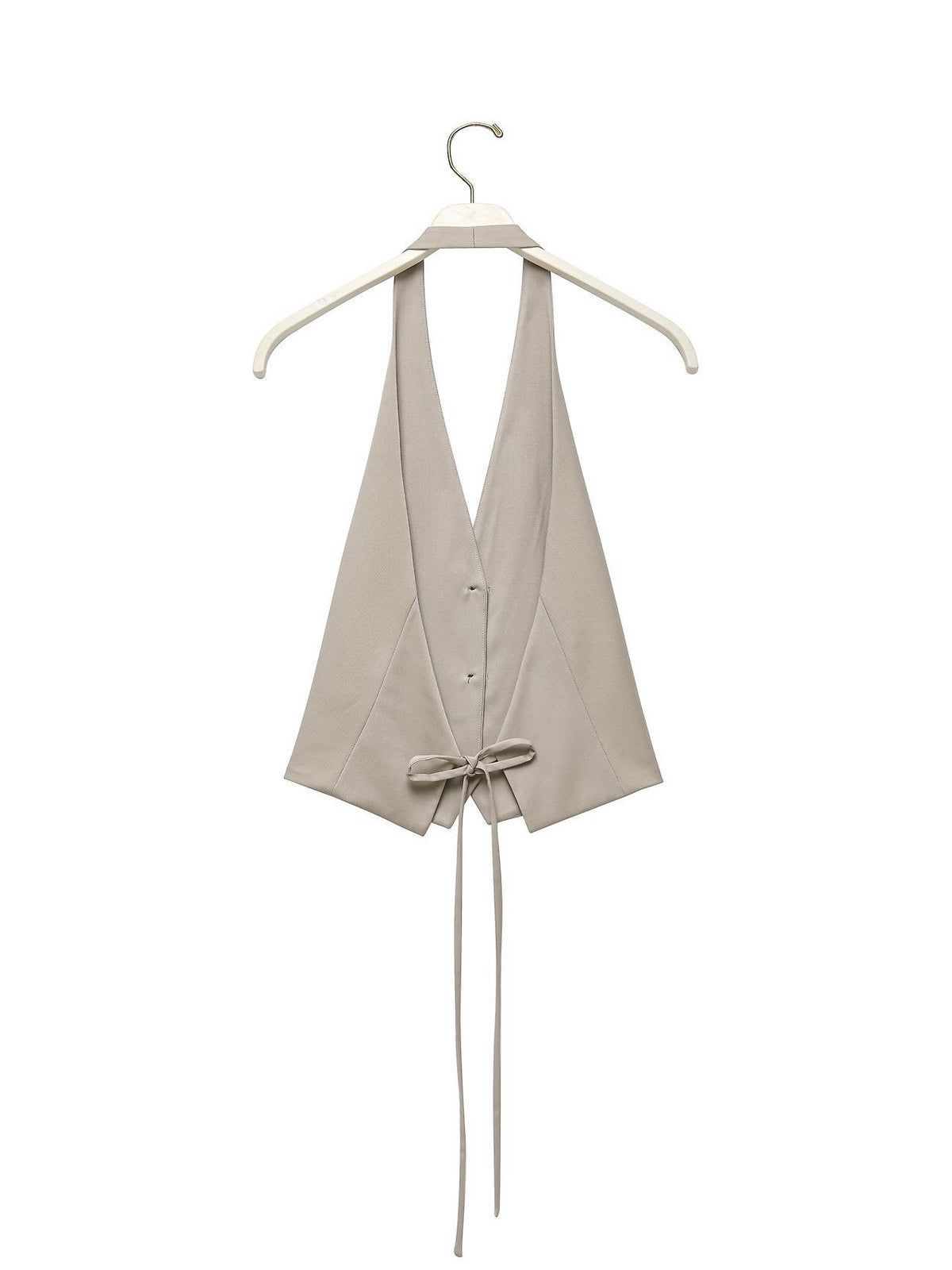 PAPERMOON Back Open Tailored Halter Neck Vest