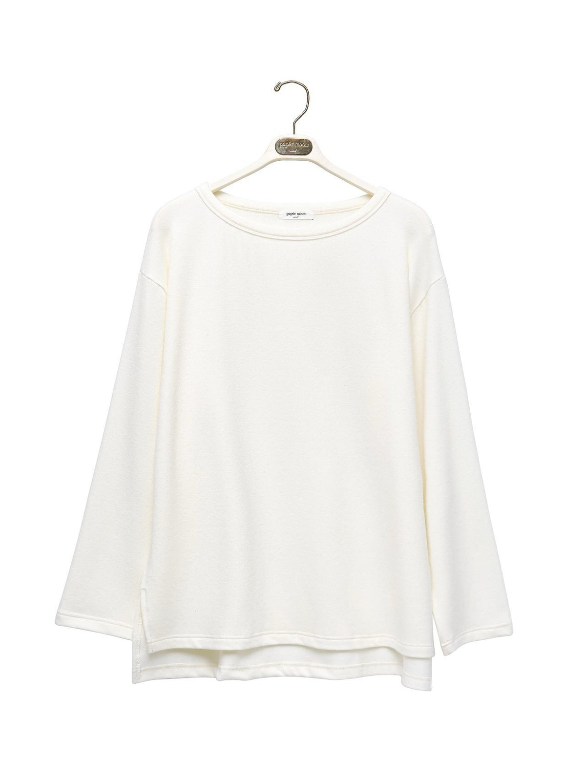 PAPERMOON ペーパームーン ソフトラウンジセットアップボートネックTシャツ