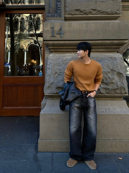 Macle Rib Wool Knit