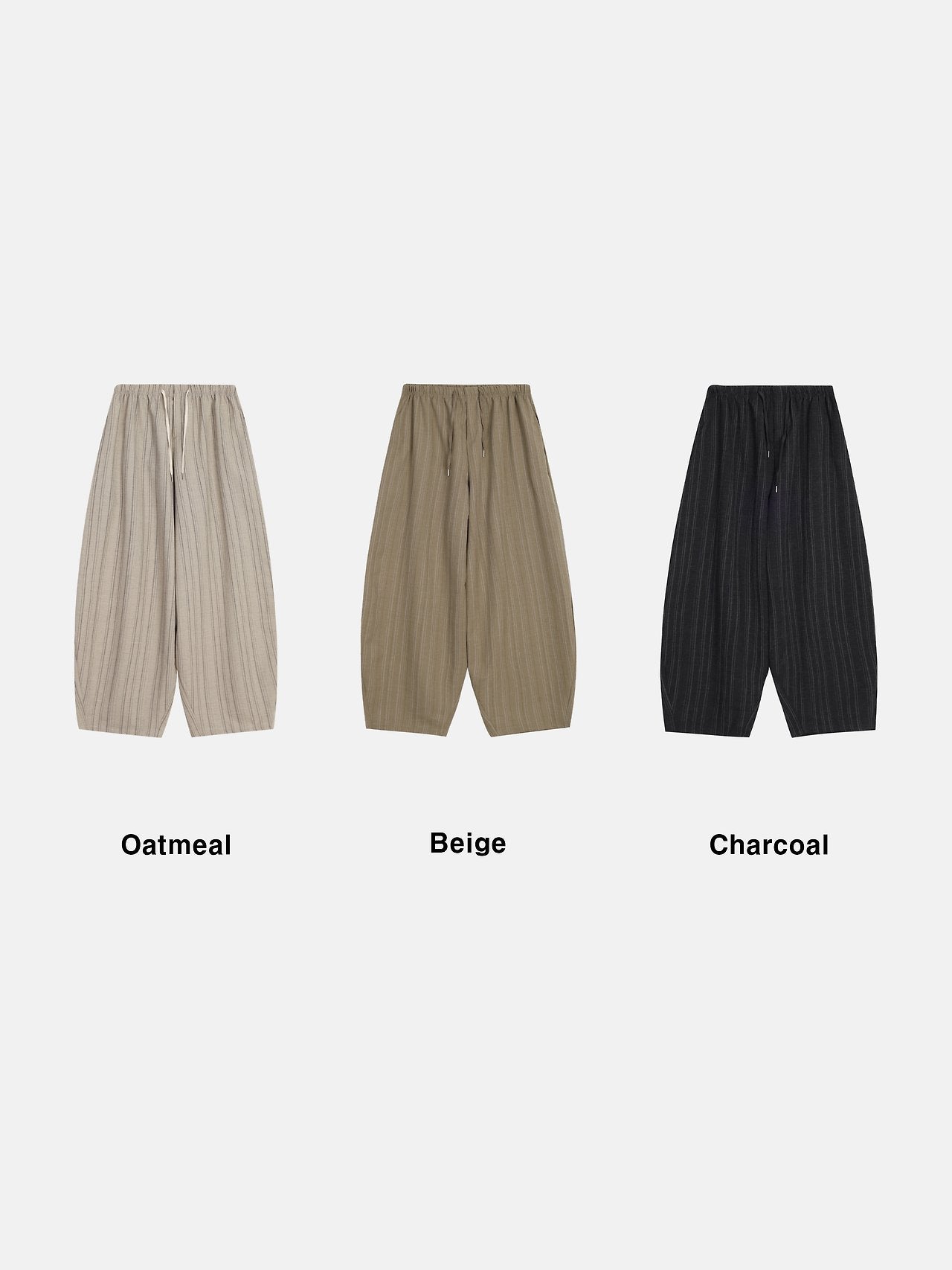 Randel Stripe Balloon Slacks