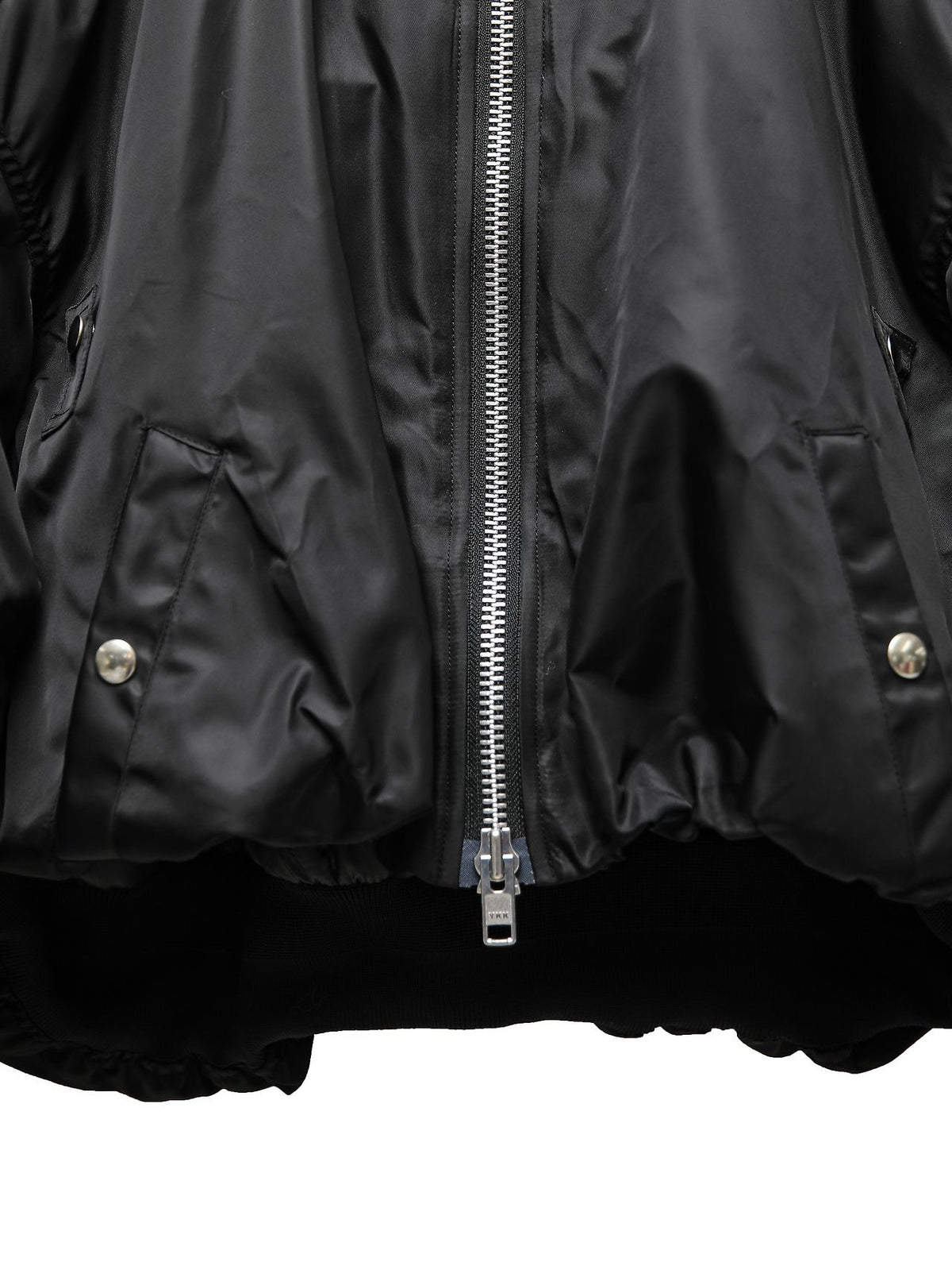PAPERMOON Heavy Twill Nylon Cropped Balloon MA-1 Flight Jacket