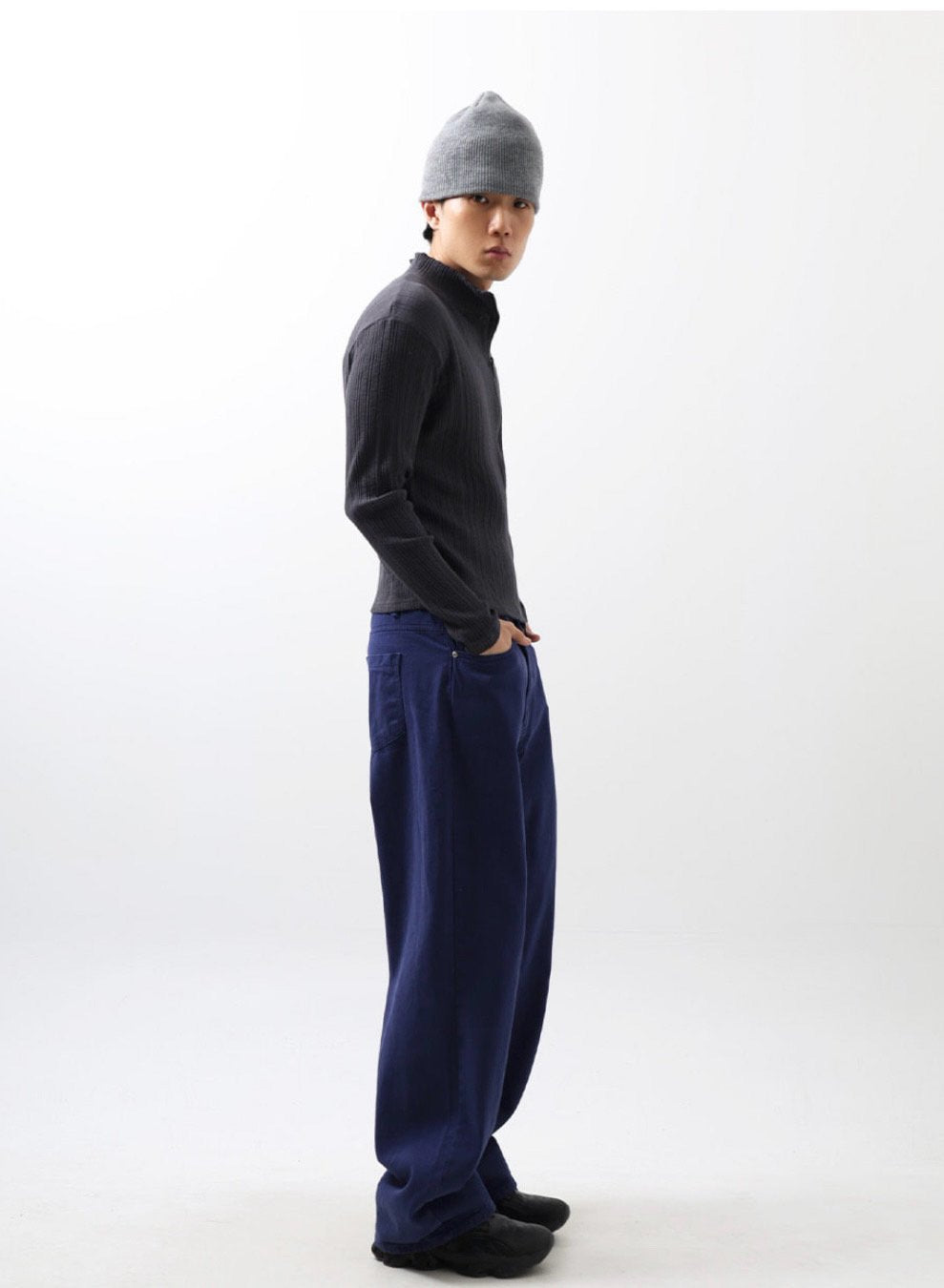 Label Dyeing Wide Pants