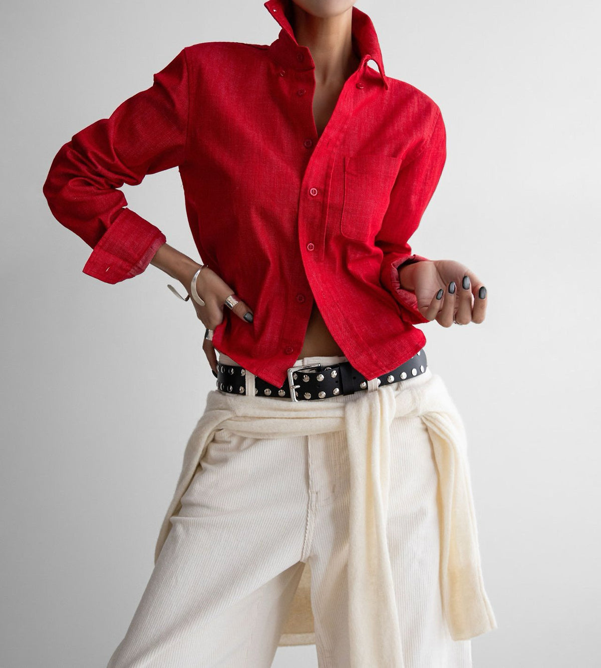 PAPERMOON Classic Slim Fit Denim Shirt