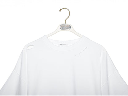 PAPERMOON Oversized Pigment Cutted Detail T-Shirt
