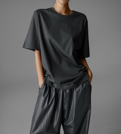PAPERMOON ペーパームーン ラックスシルケットベーシックTシャツ