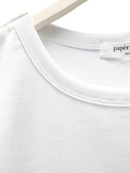 PAPERMOON ペーパームーン クラシックスリムスリーブレストップ