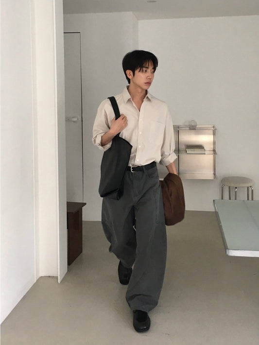 Puckered Wide Pants