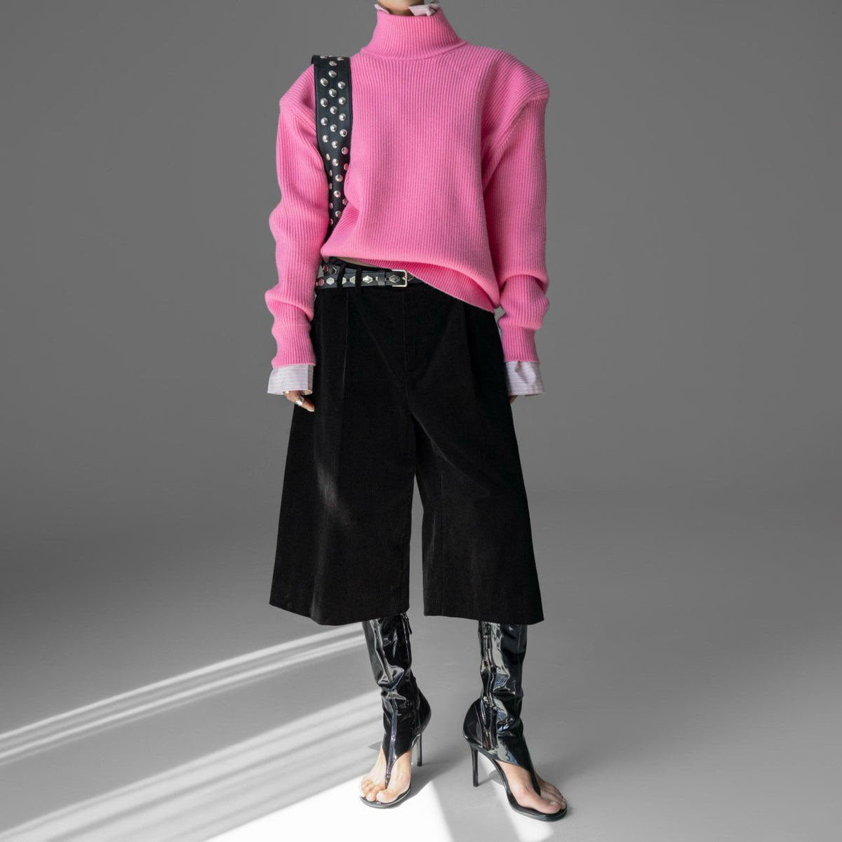 PAPERMOON Signature Wire-Structured Shoulder Knit