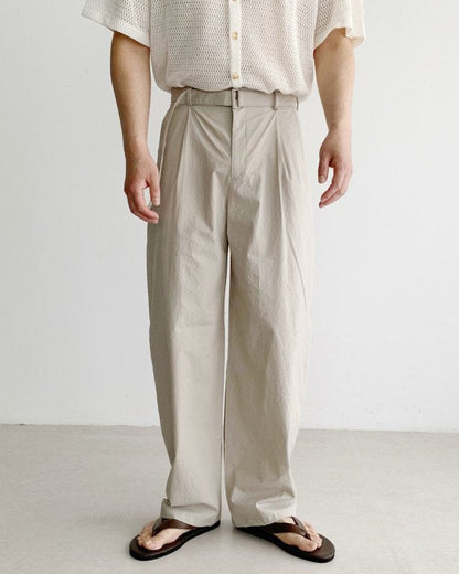 Dino Cotton Belted Pants