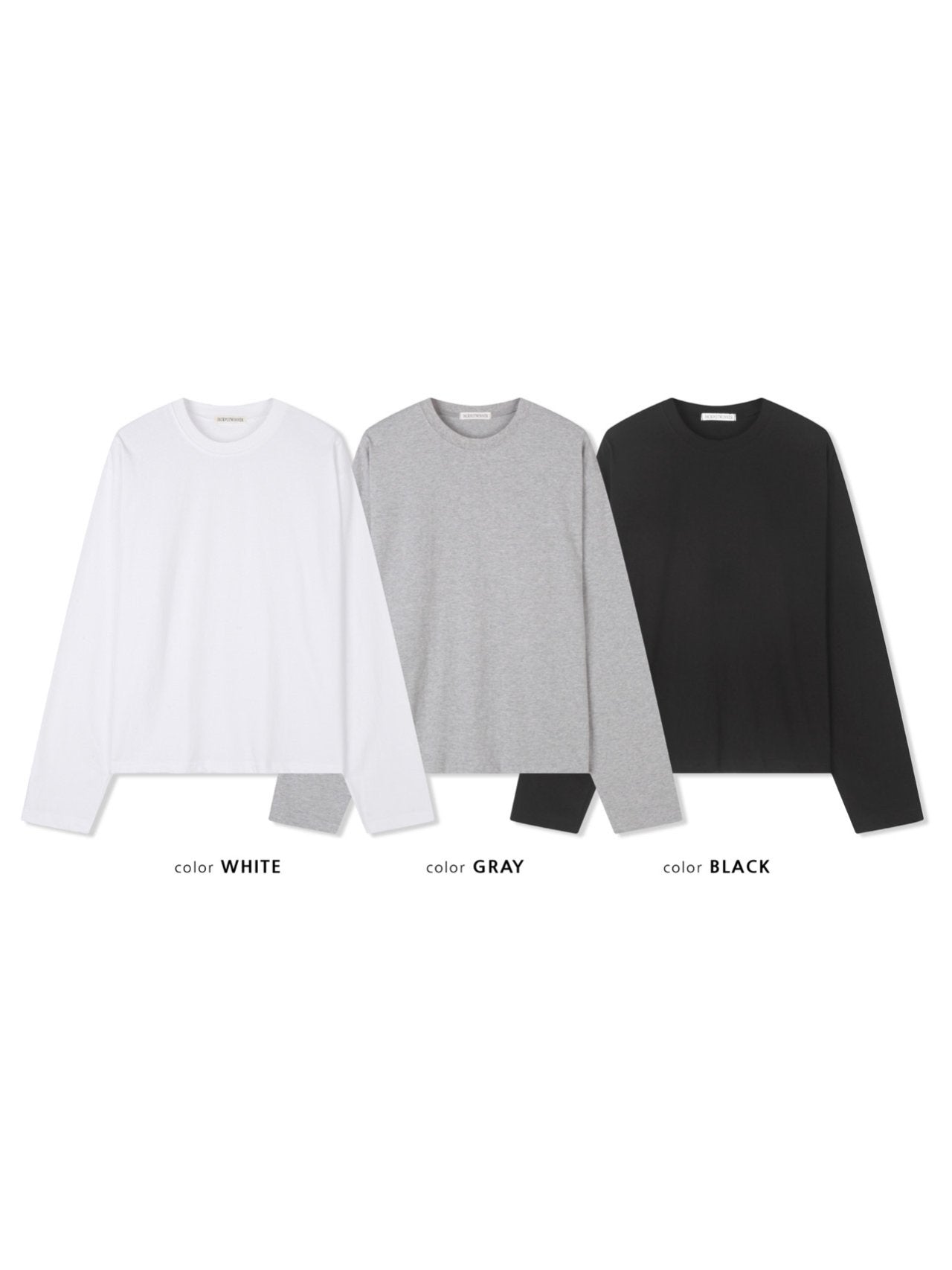 Cropped Smooth Long Sleeve Tee