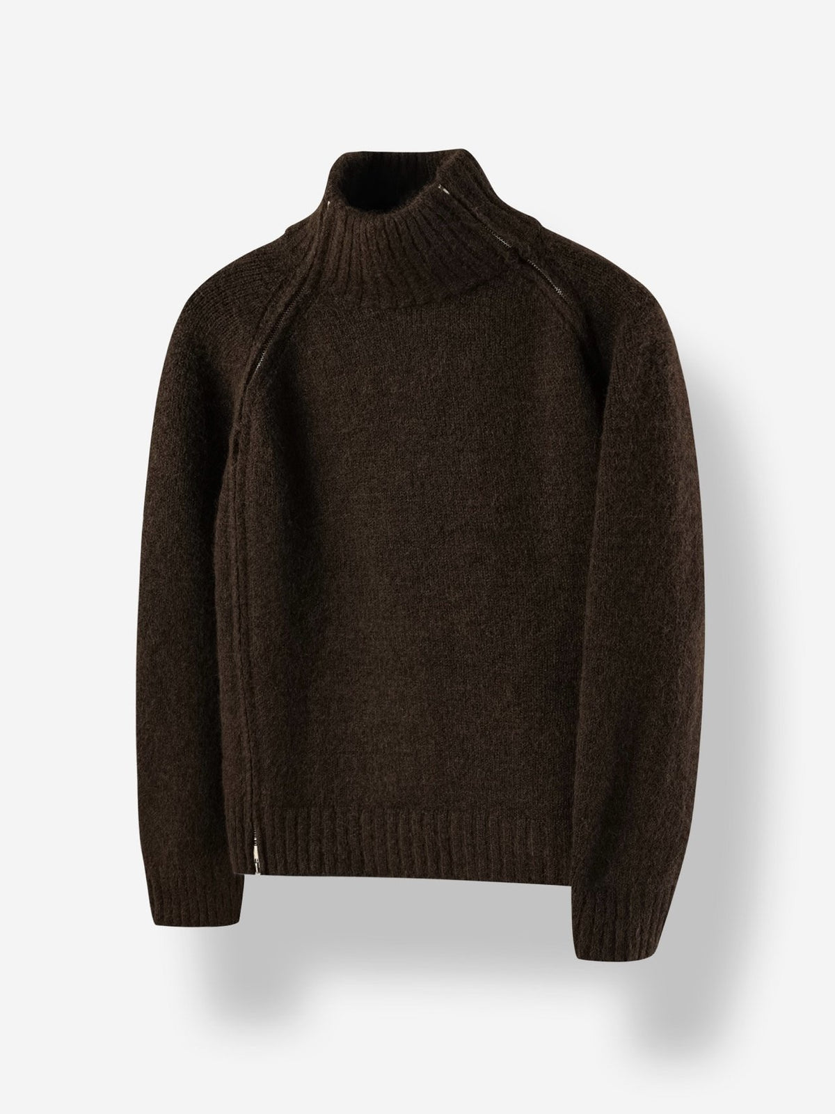 Terre de Ciel Zip Wool Knit