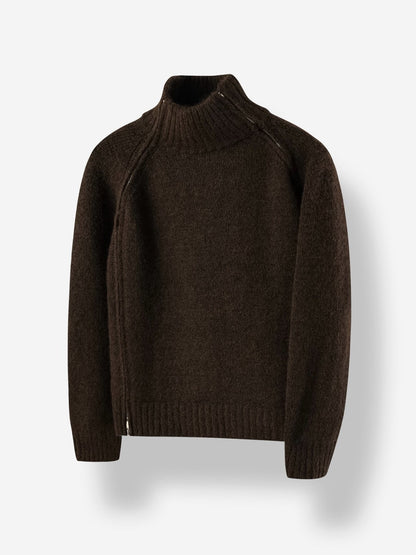 Terre de Ciel Zip Wool Knit
