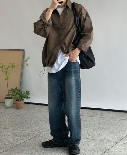 String Shirt Jacket