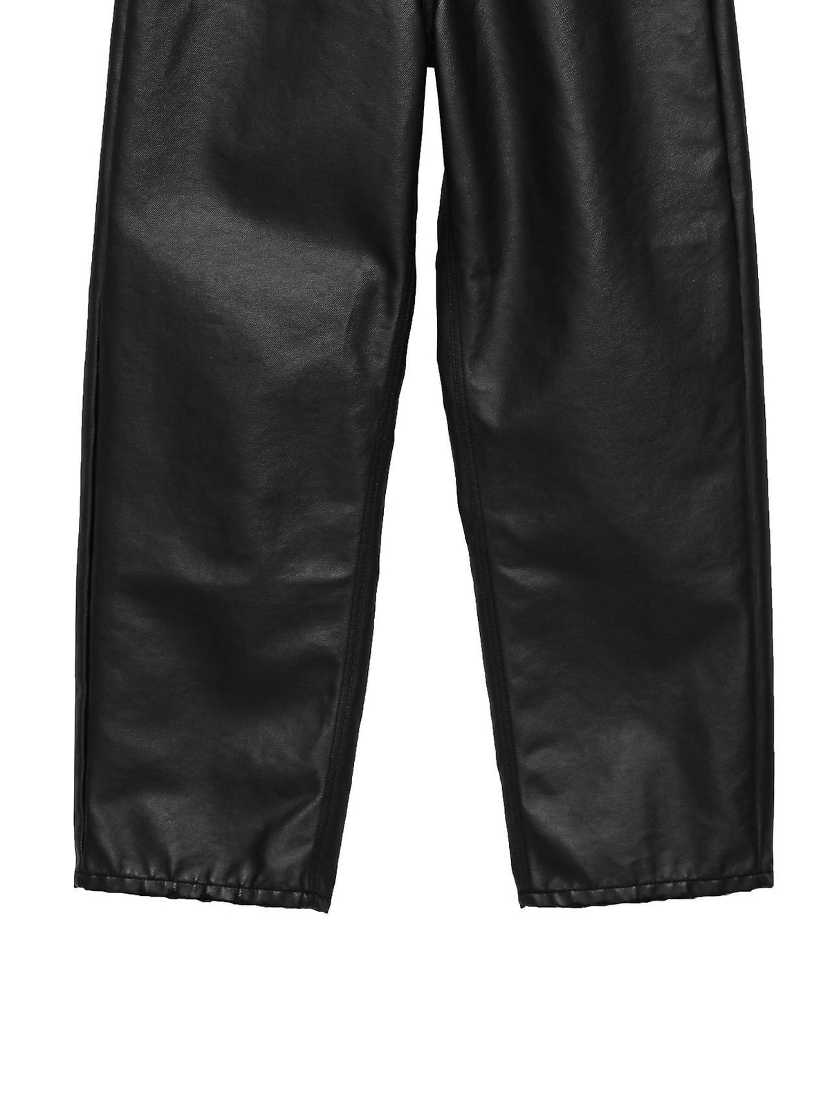 PAPERMOON Oversized Black Coated Denim Jeans