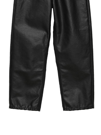 PAPERMOON Oversized Black Coated Denim Jeans