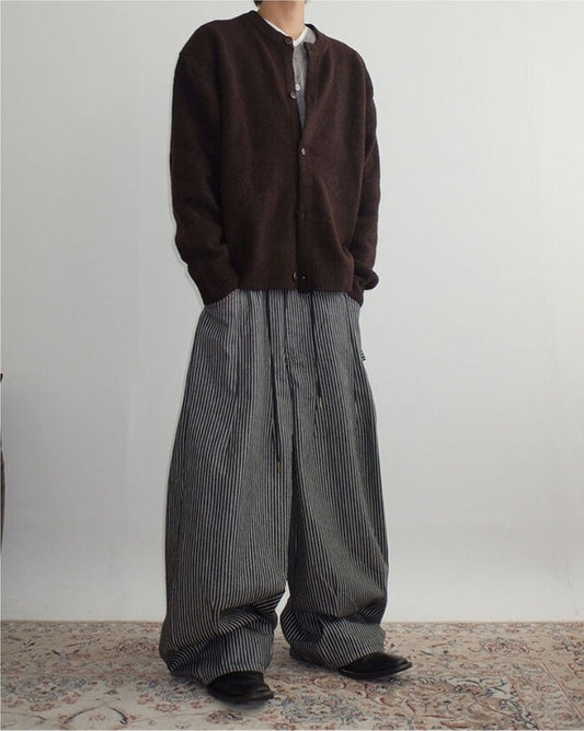 Stripe Hijaderu Balloon Pants