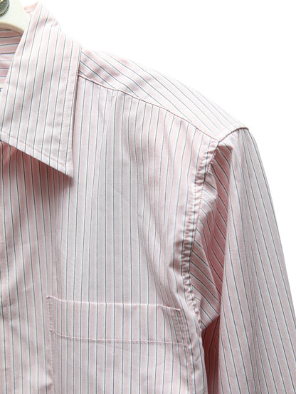 PAPERMOON Striped Pocket Detail Cropped Shirt