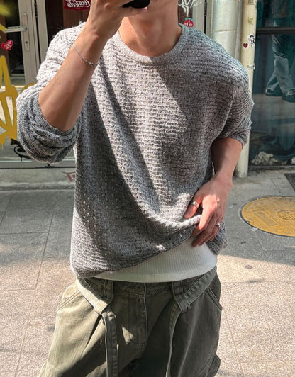 Pigment-Washed Nylon Shirt Jacket