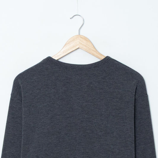 Soft Brushed Rib Henley Tee