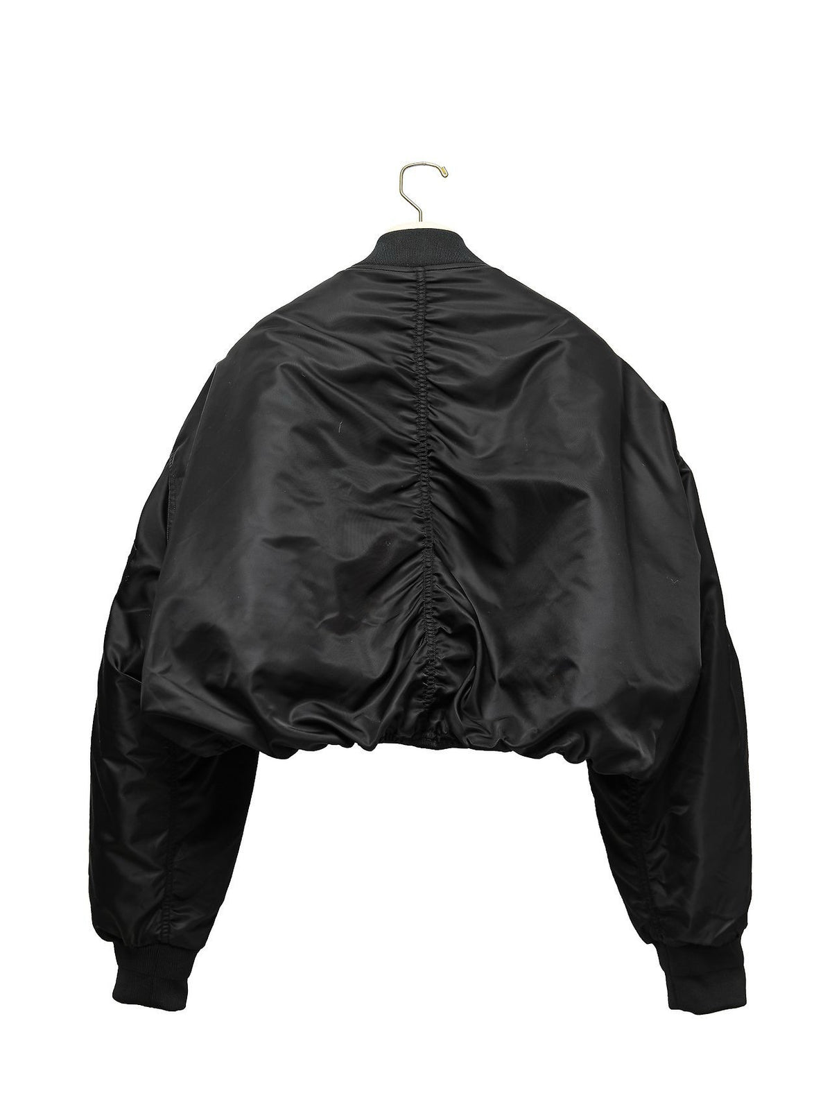 PAPERMOON Heavy Twill Nylon Cropped Balloon MA-1 Flight Jacket