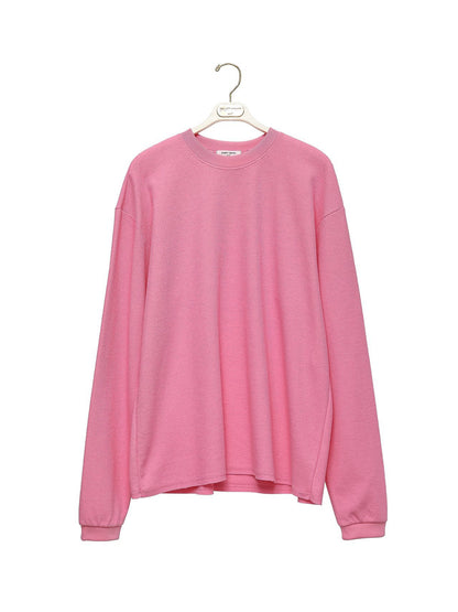 PAPERMOON ペーパームーン ワッフルファブリックオーバーサイズロングスリーブTシャツ