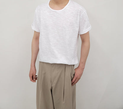 Slub U-Neck T-Shirt