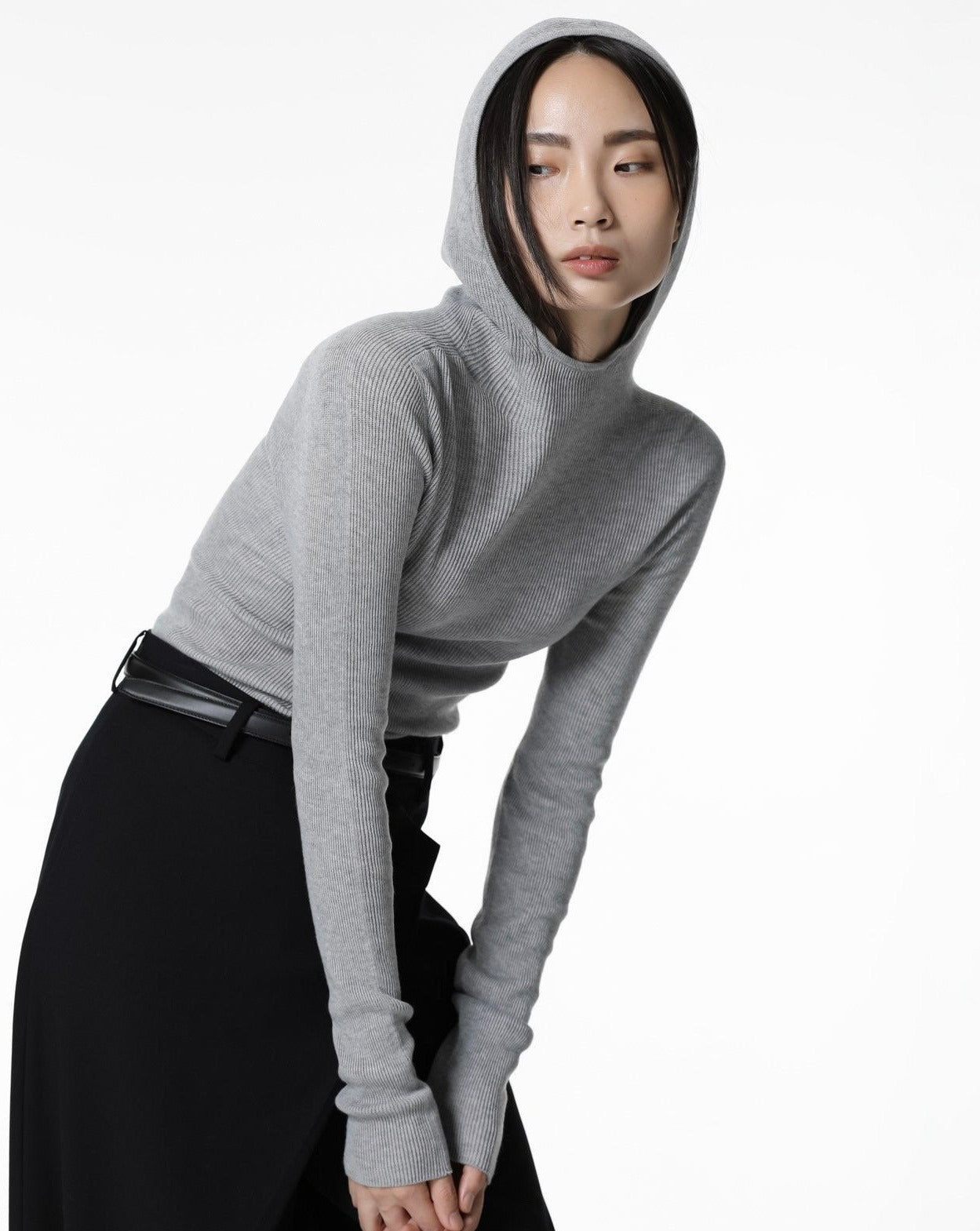 PAPERMOON ペーパームーン】AW / Whole Garment Hooded Knit Top ...
