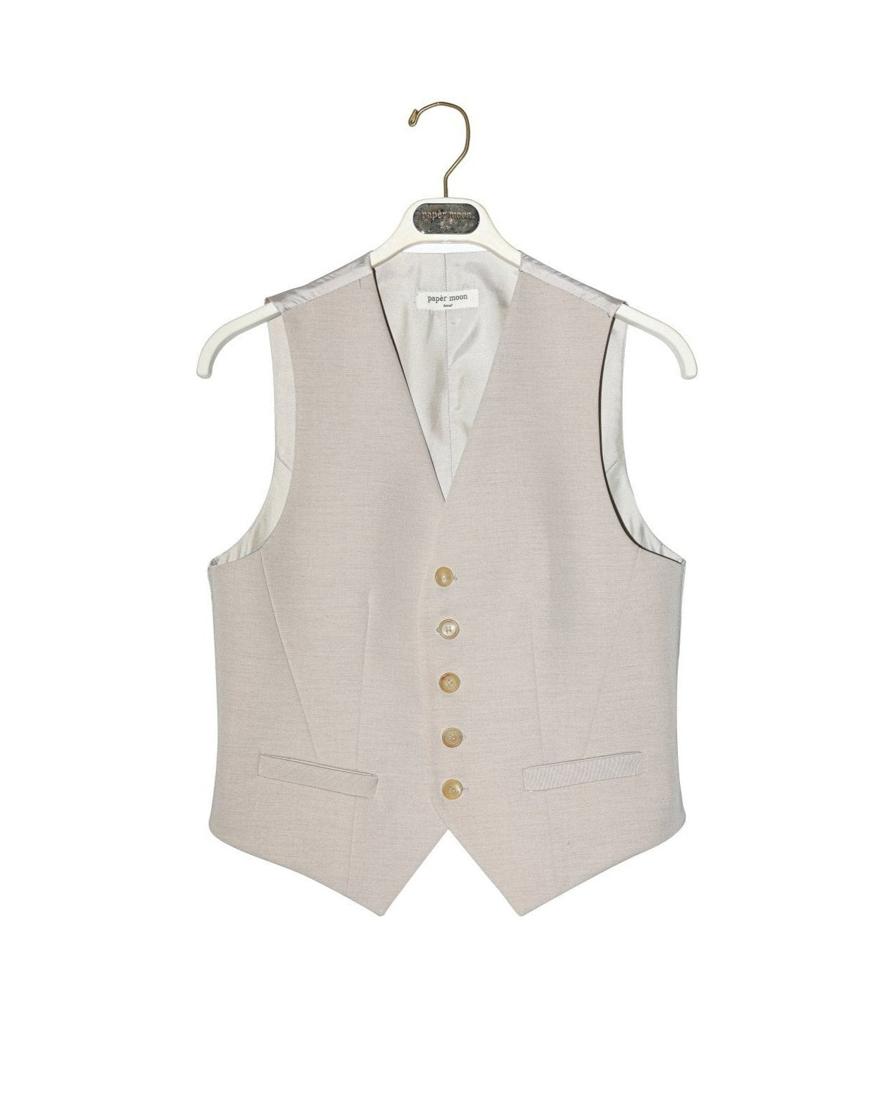 【即納】【PAPERMOON ペーパームーン】AW / Five Button Down Tailored Suit Vest