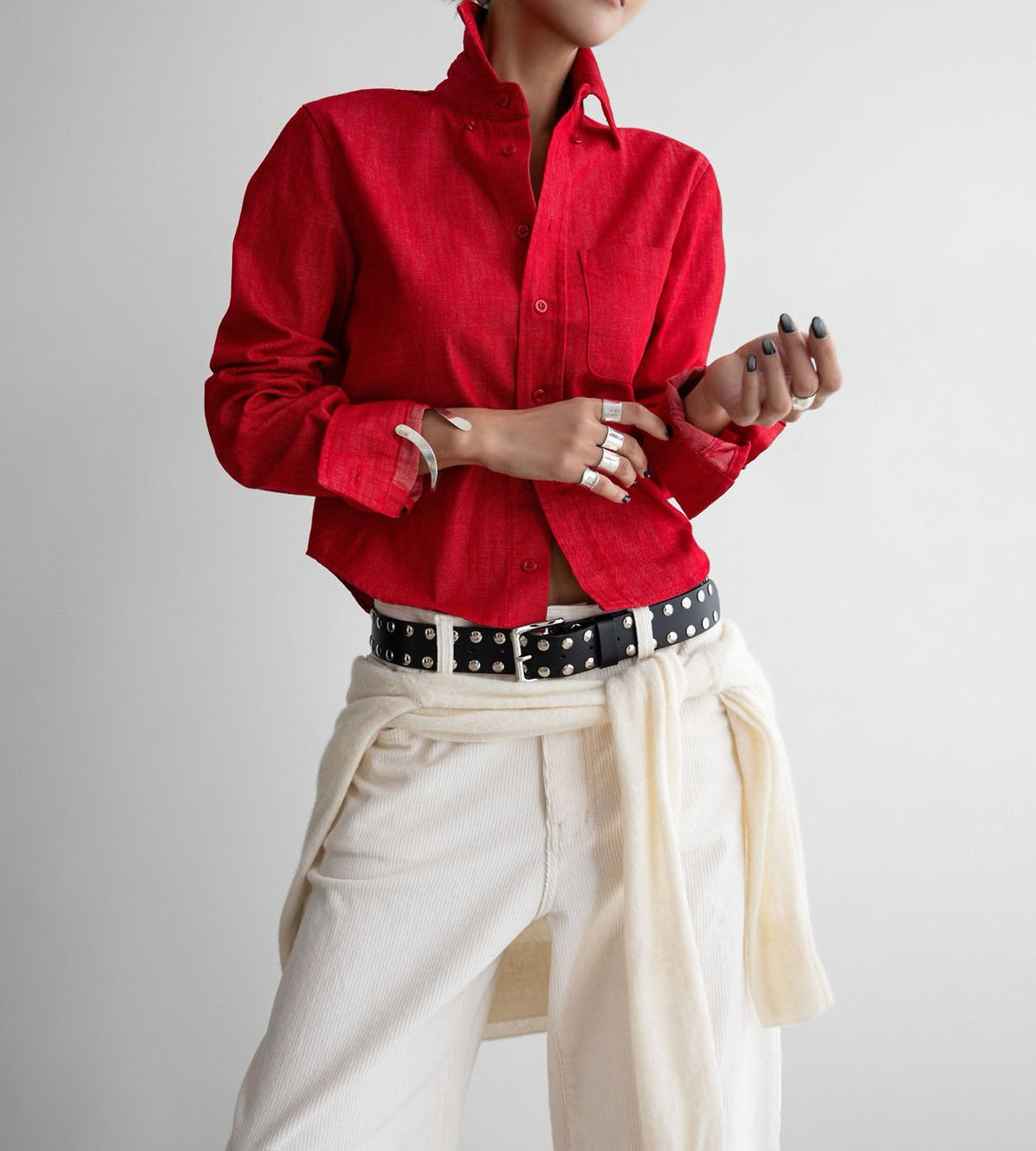 PAPERMOON Classic Slim Fit Denim Shirt