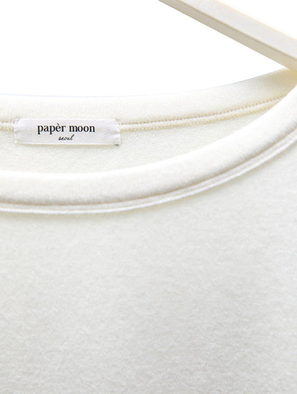 PAPERMOON ペーパームーン ソフトラウンジセットアップボートネックTシャツ