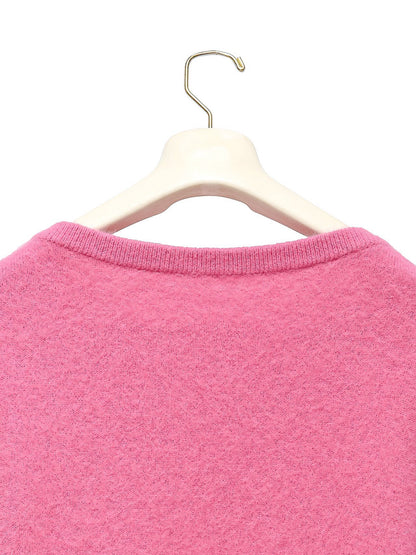 PAPERMOON Luxe Raccoon-Hair Deep V-Neck Knit