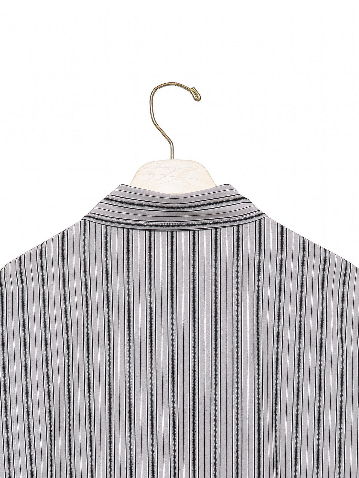 PAPERMOON Oversized Striped Pattern Pocket Button Down Shirt