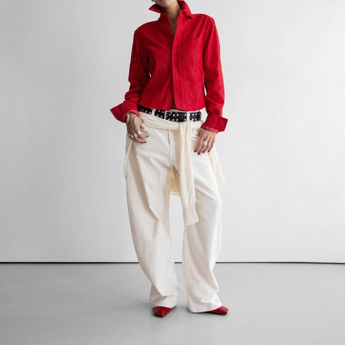 PAPERMOON Classic Slim Fit Denim Shirt