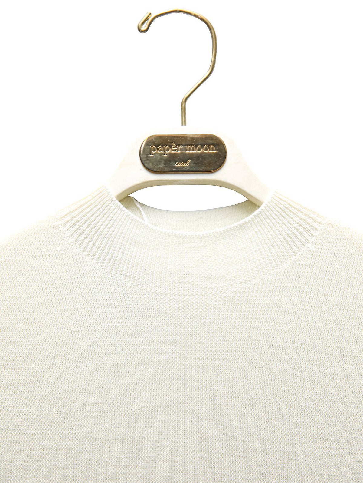PAPERMOON ペーパームーン クラシックホールガーメントスリーブレスニット